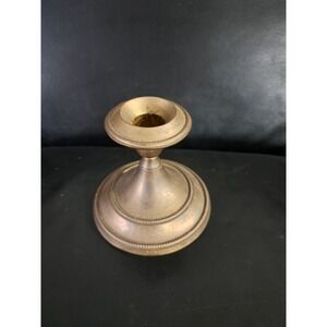 VINTAGE SOLID BRASS CANDLESTICK HOLDER 4"‎